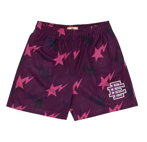 Eric Emanuel x Bape EE Basic Shorts ( Purple )